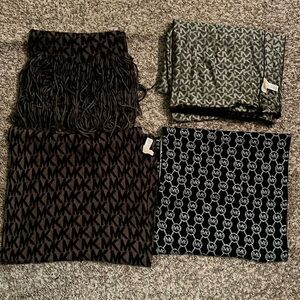 Lot of 4 Michael Kors Scarves Excellent Condition